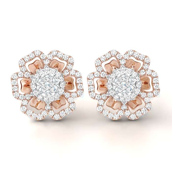 Diamond Earrings Flourish