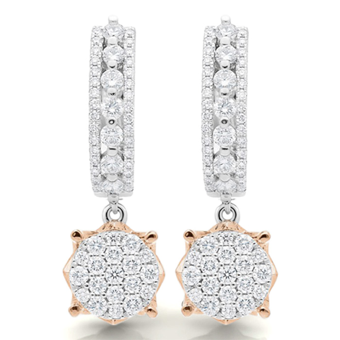 Diamond Earrings Illusion Rhapsody